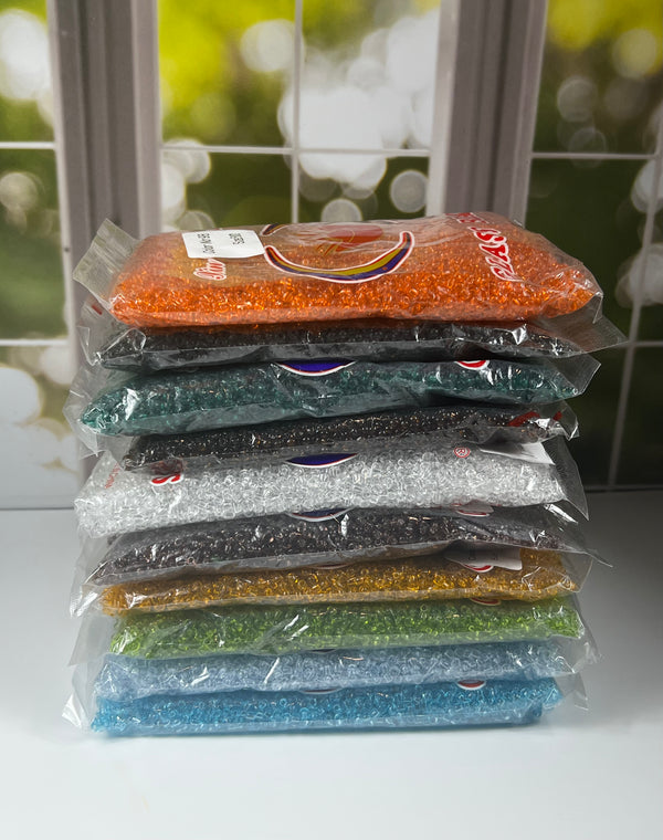 NEW Size 6/0 Translucent Bulk glass seed beads for waist beads and jewelry making