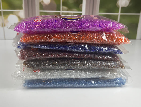 NEW Size 6/0 Translucent luster Bulk glass seed beads for waist beads and jewelry