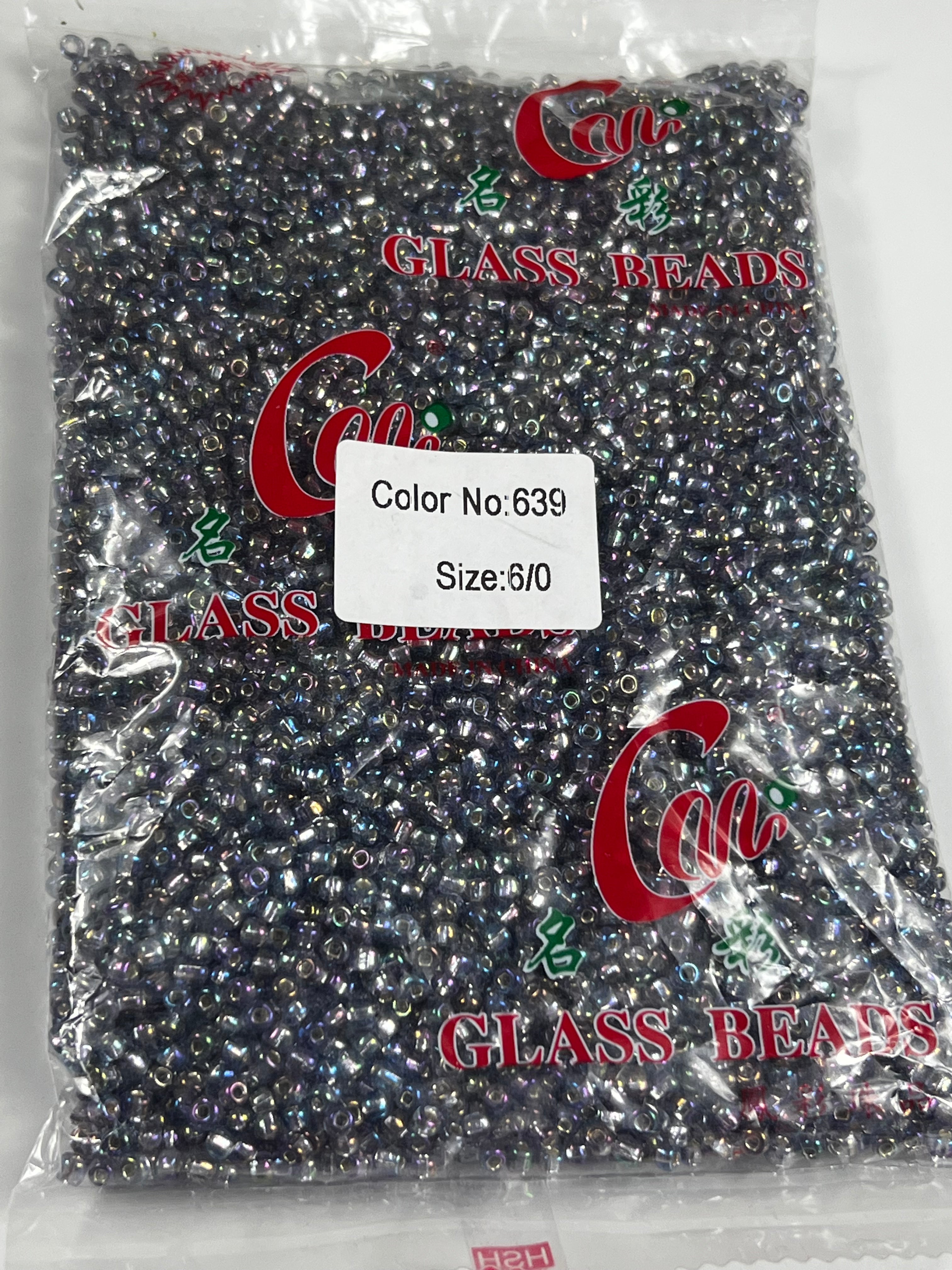 Size 6/0 bulk square hole glass seed beads 450 grams for jewelry and waist bead making