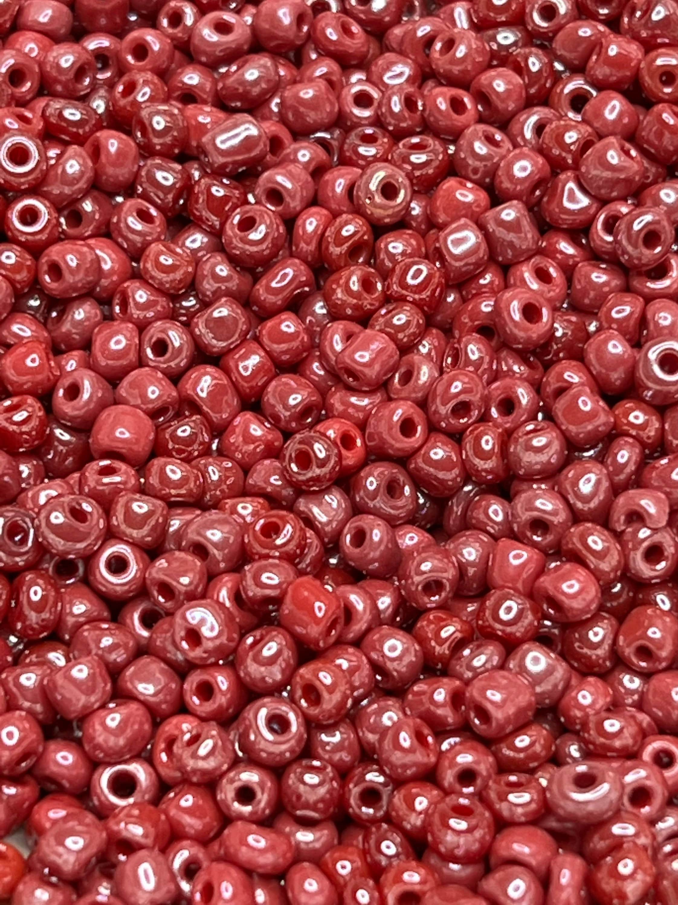 Bulk Red Seed Beads for waist beads and jewelry