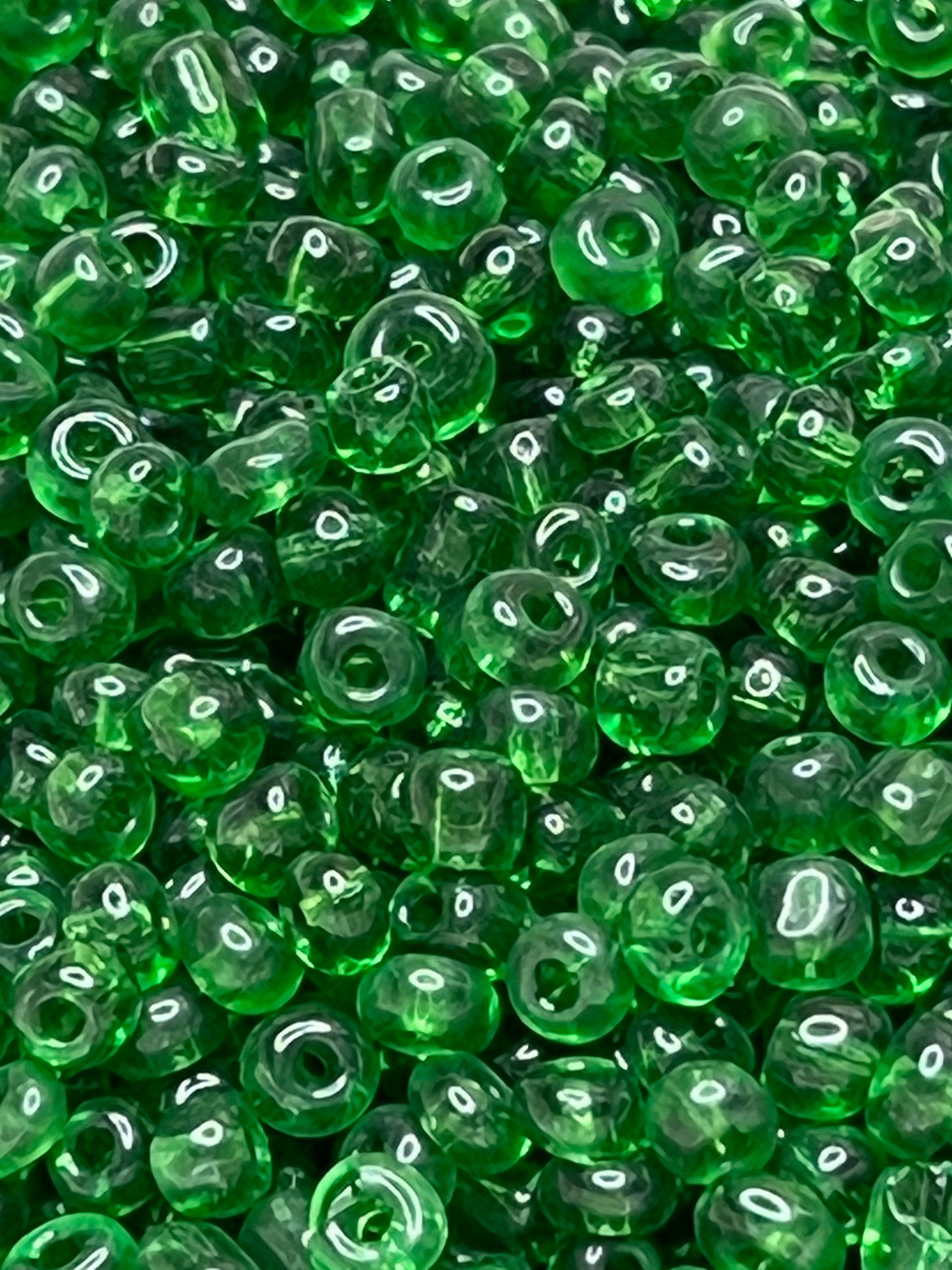 Bulk Green Seed Beads for waist beads and jewelry