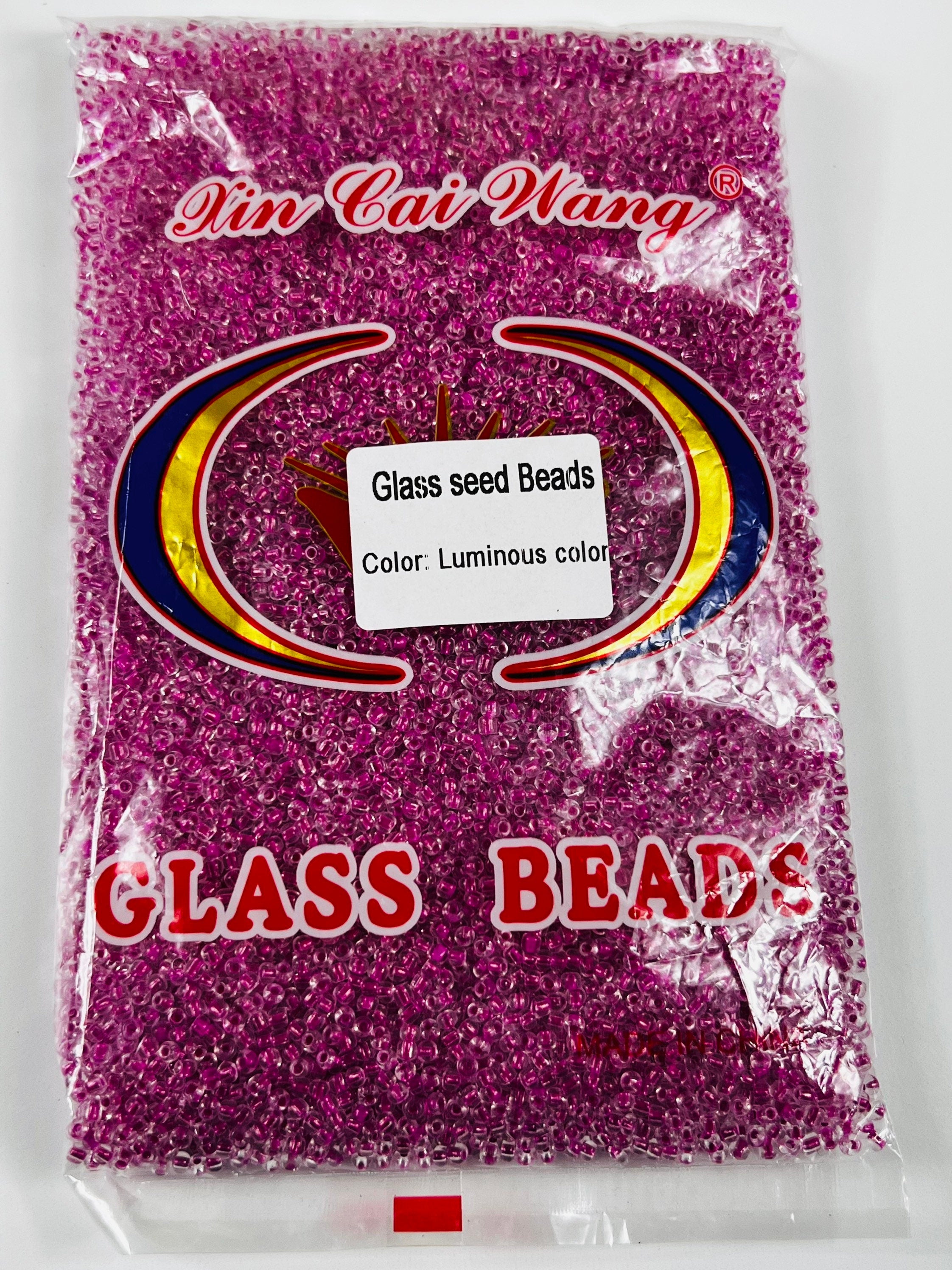 Size 8/0  luminous and Two cut Bulk glass seed beads 450 grams for waist beads and jewelry