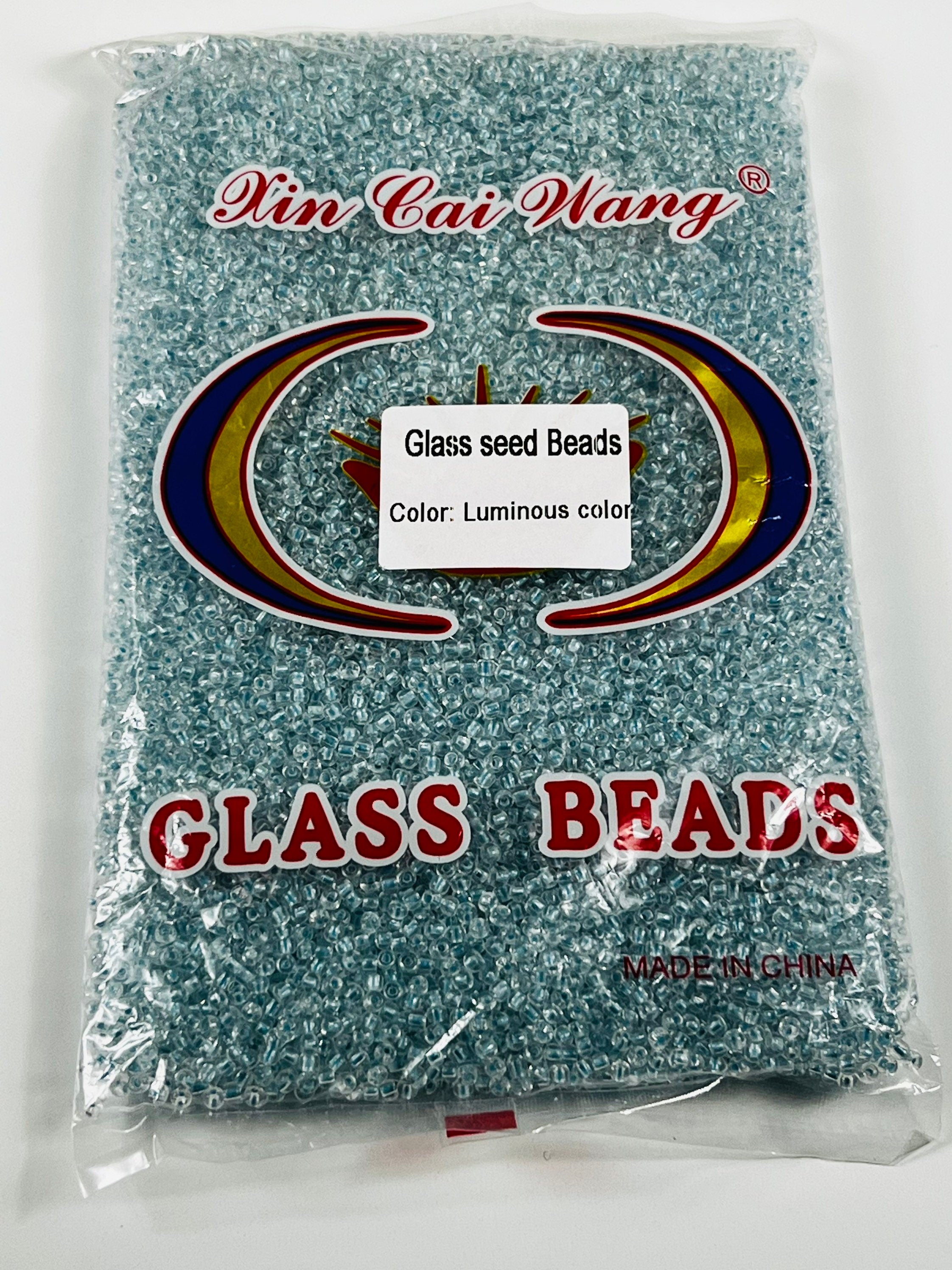 Size 8/0  luminous and Two cut Bulk glass seed beads 450 grams for waist beads and jewelry