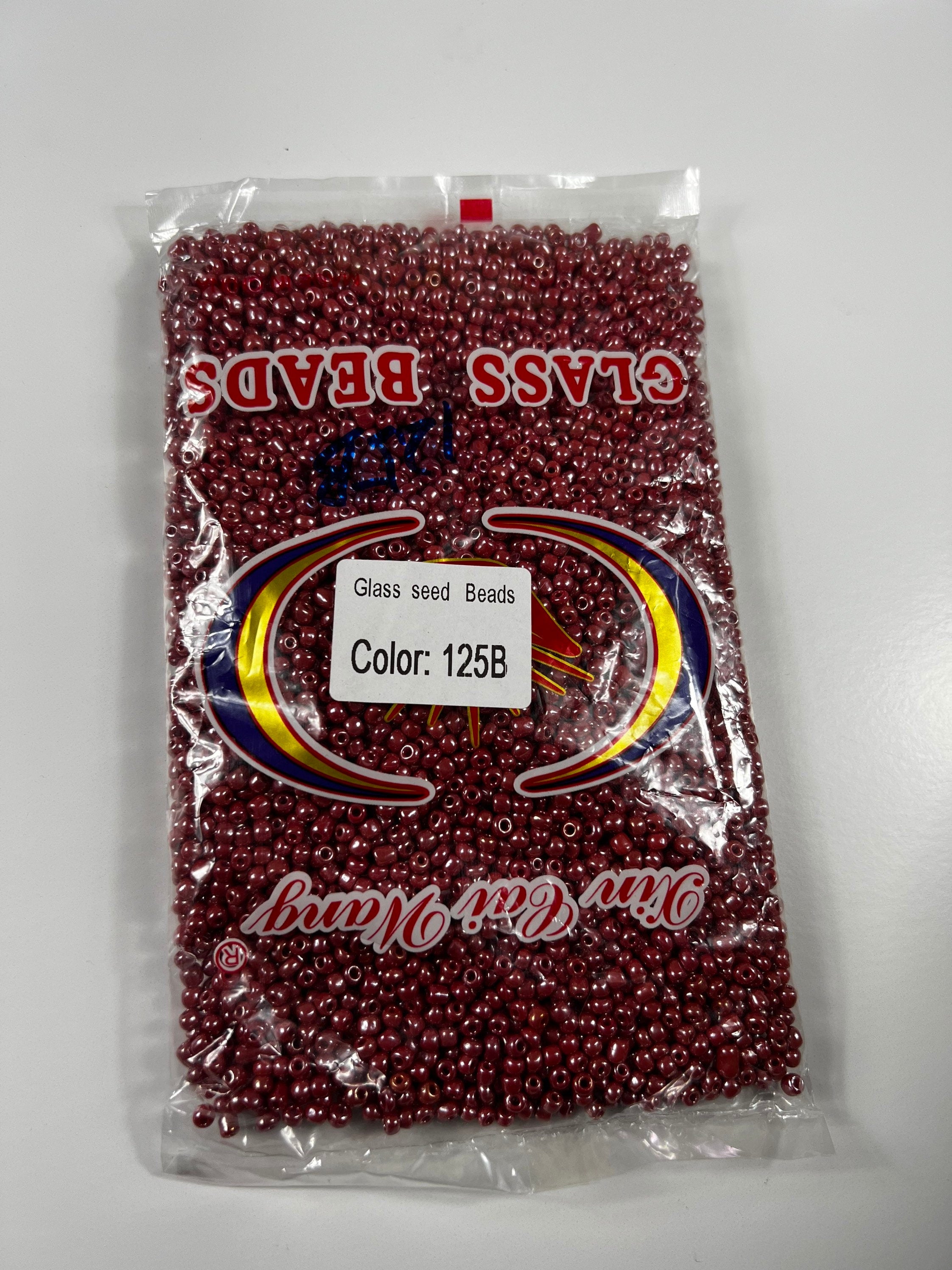 Size 6/0 Luster and Ceylon  Bulk glass seed beads for waist beads and jewelry 450 grams