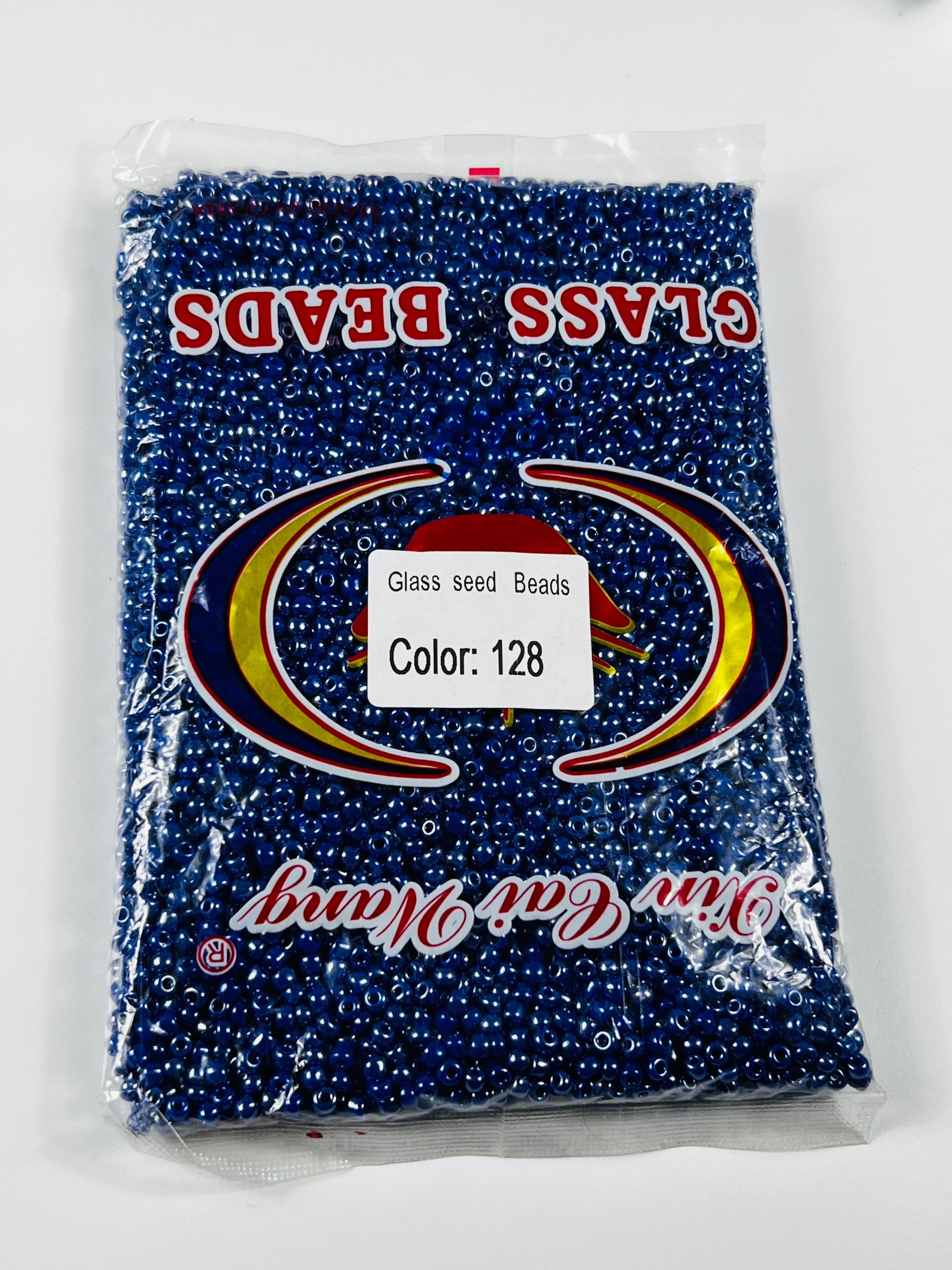 Size 6/0 Luster and Ceylon  Bulk glass seed beads for waist beads and jewelry 450 grams