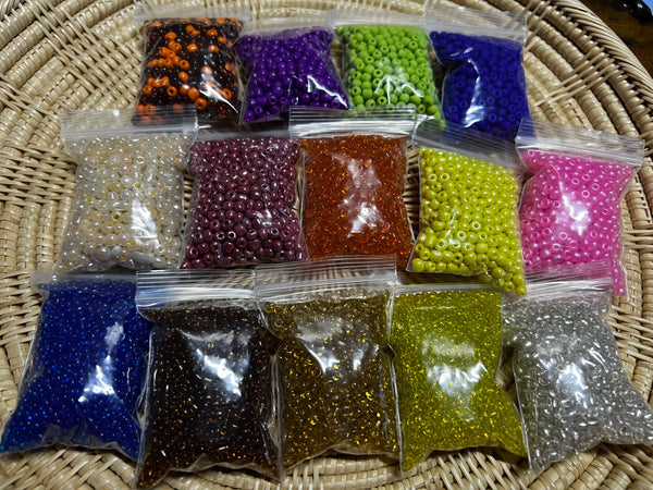 Solid Bulk seed beads for waist beads and jewelry making