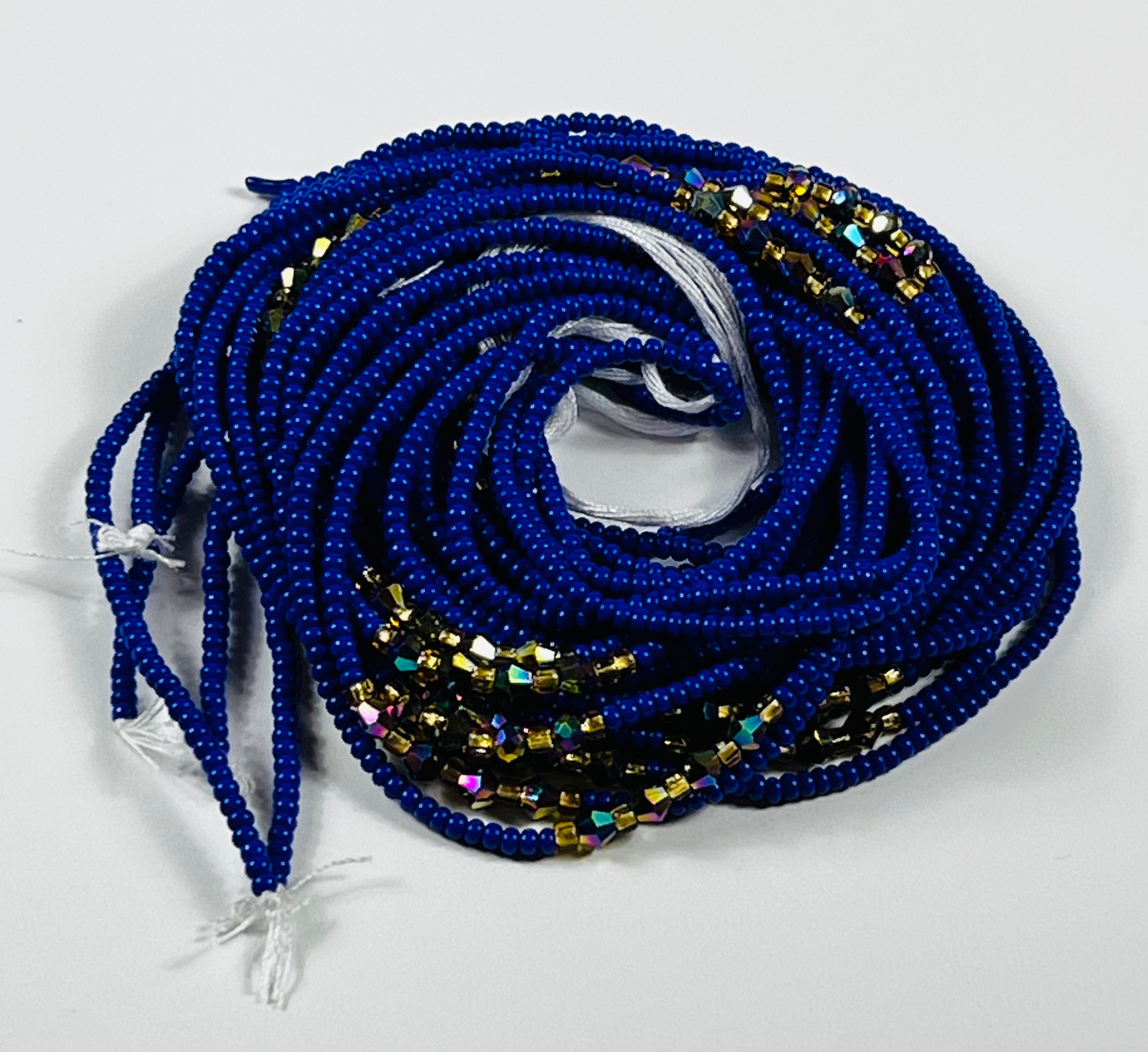 Blue Preciosa Waist beads