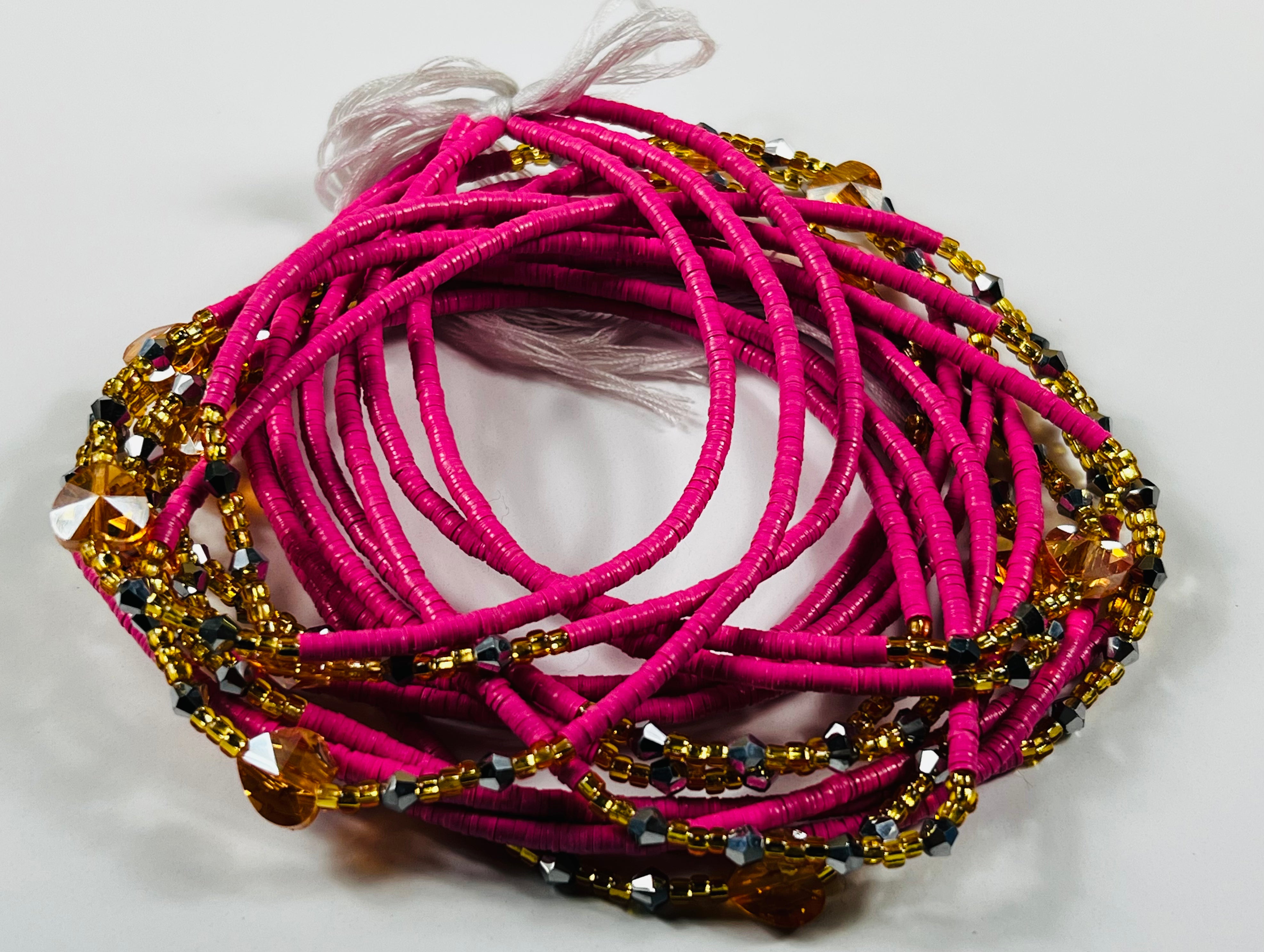 Hot Pink Waist Beads