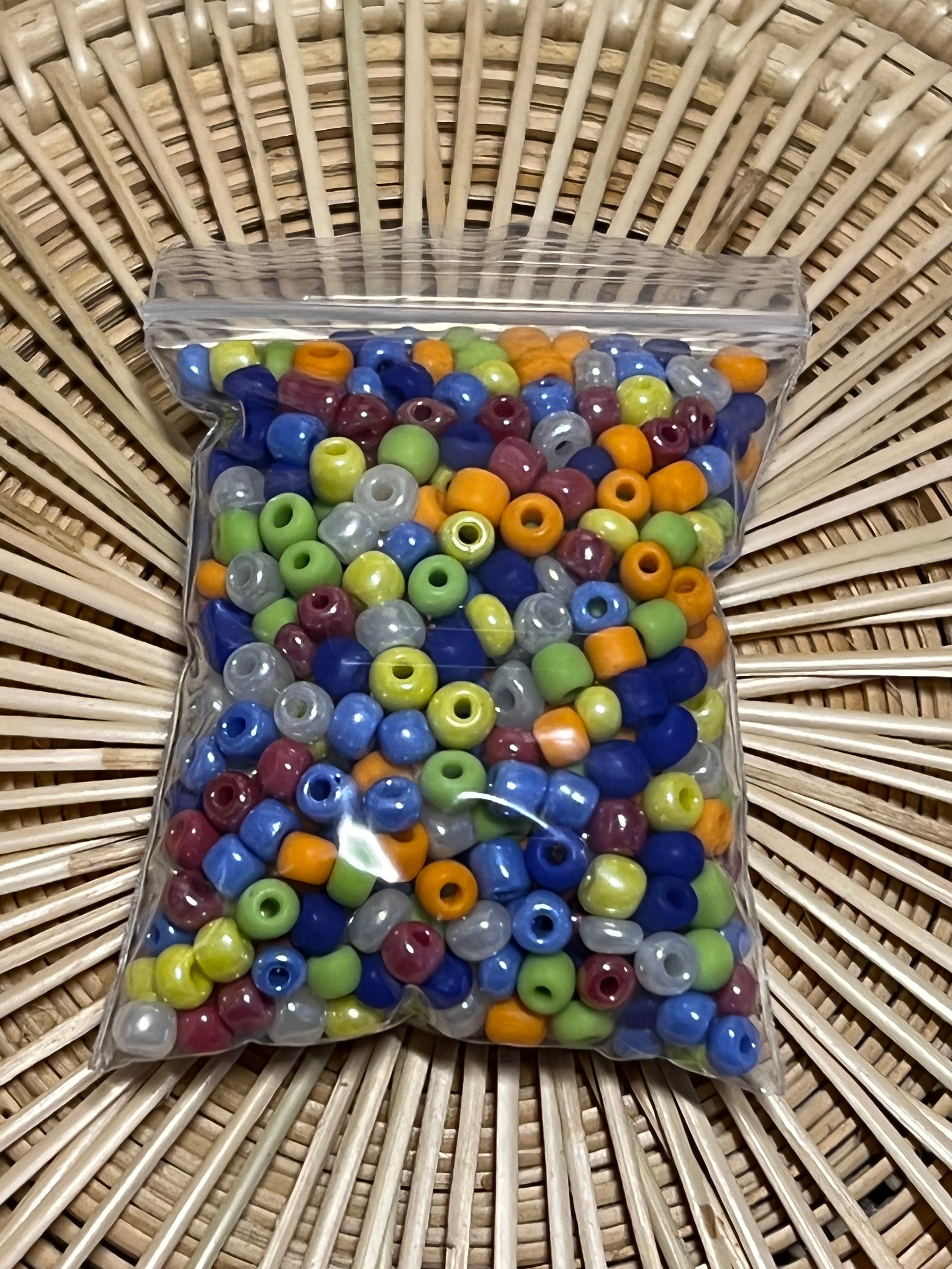 mixed color seed beads