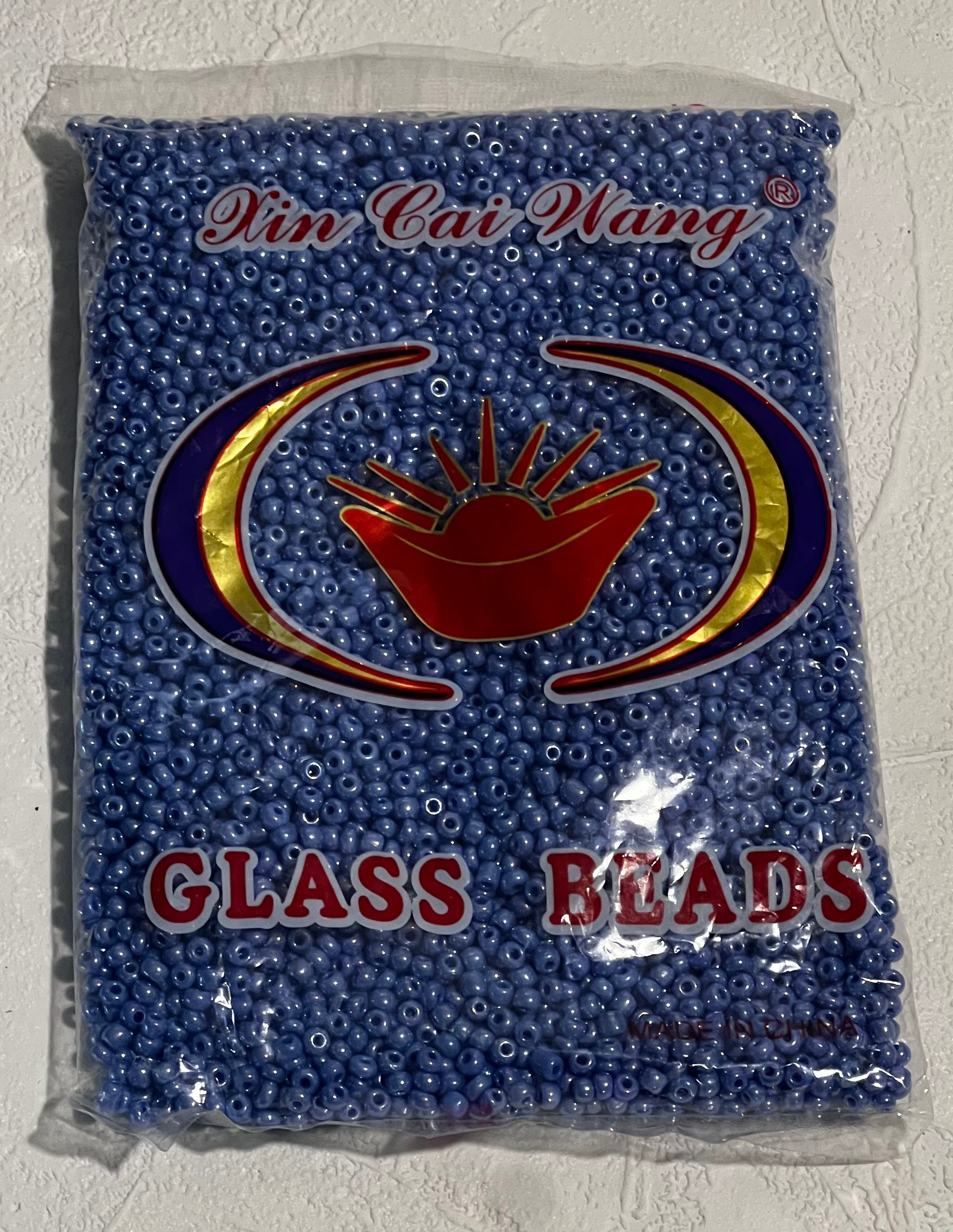 Blue Luster seed beads