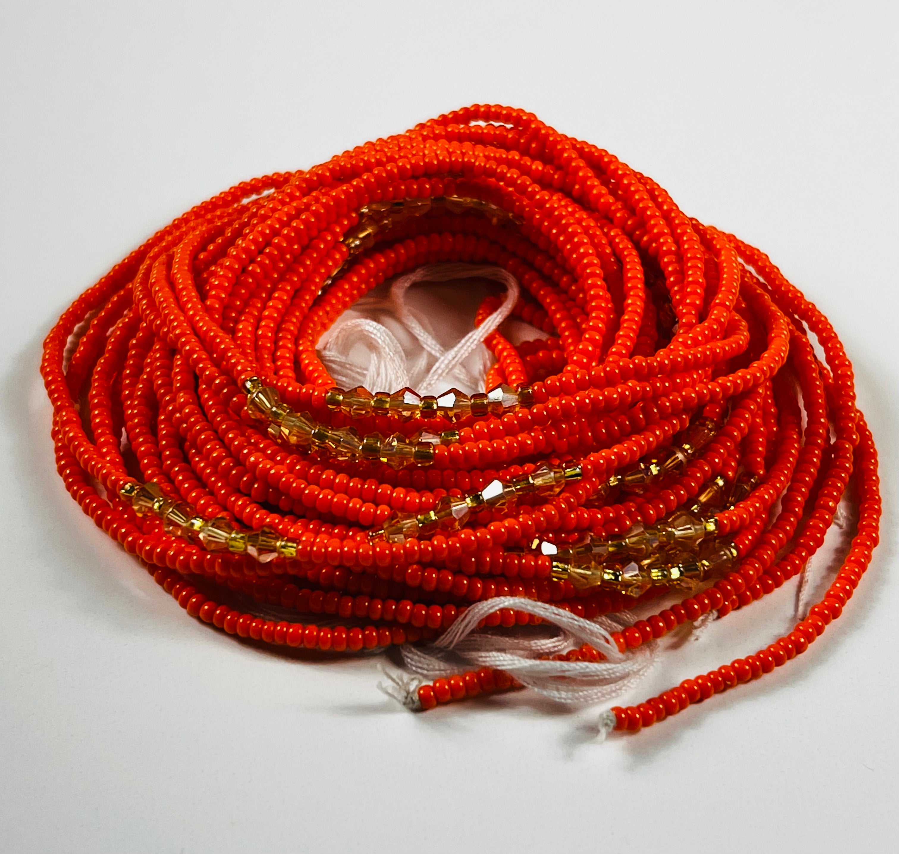 Orange Preciosa Waist beads