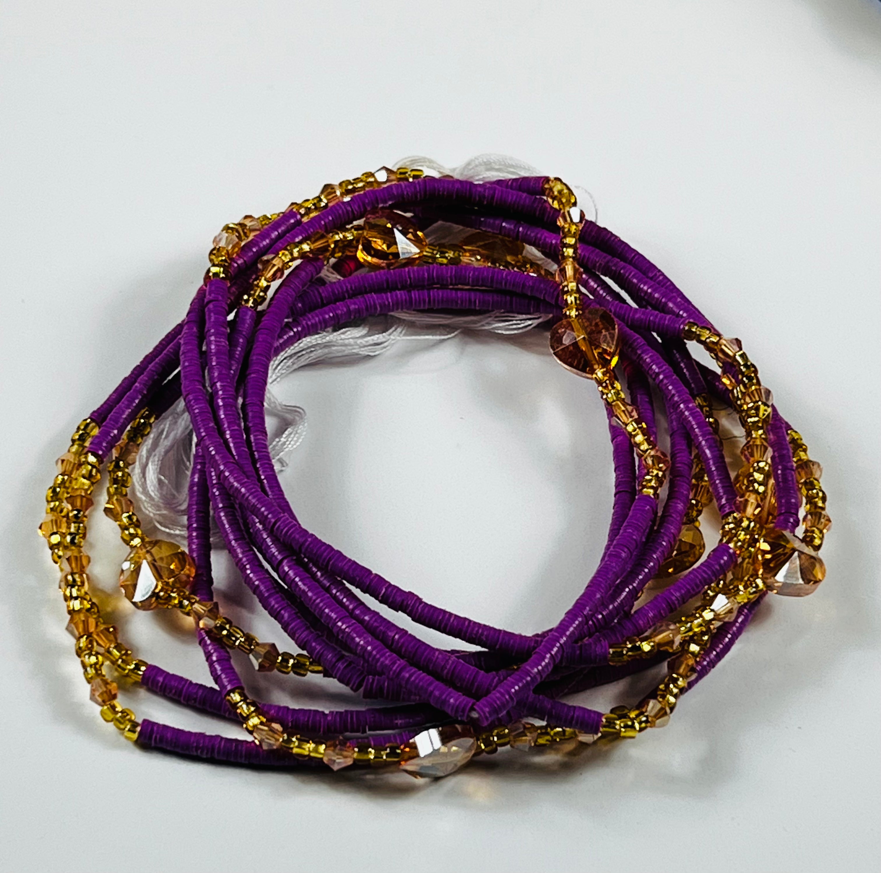 Purple Waist beads 