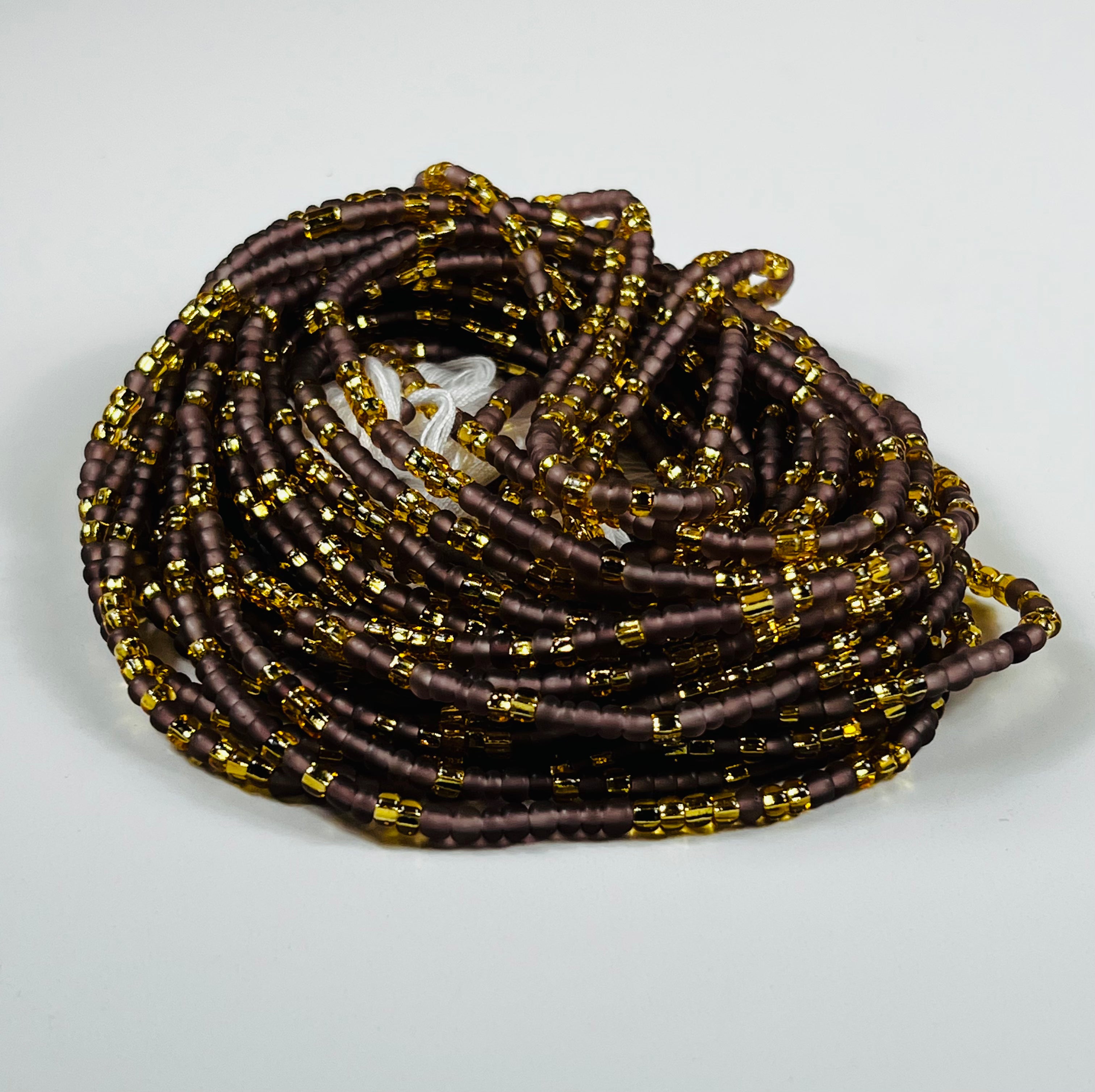 Purple Frosted Waist beads